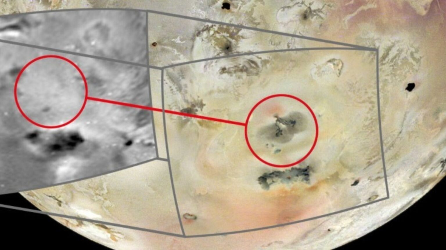 کشف آتشفشان عظیم جدید در حال فوران در قمر مشتری Io