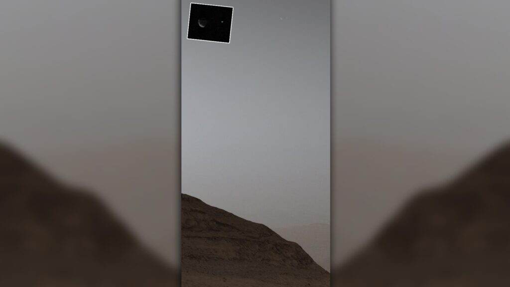 photo of earth mars1