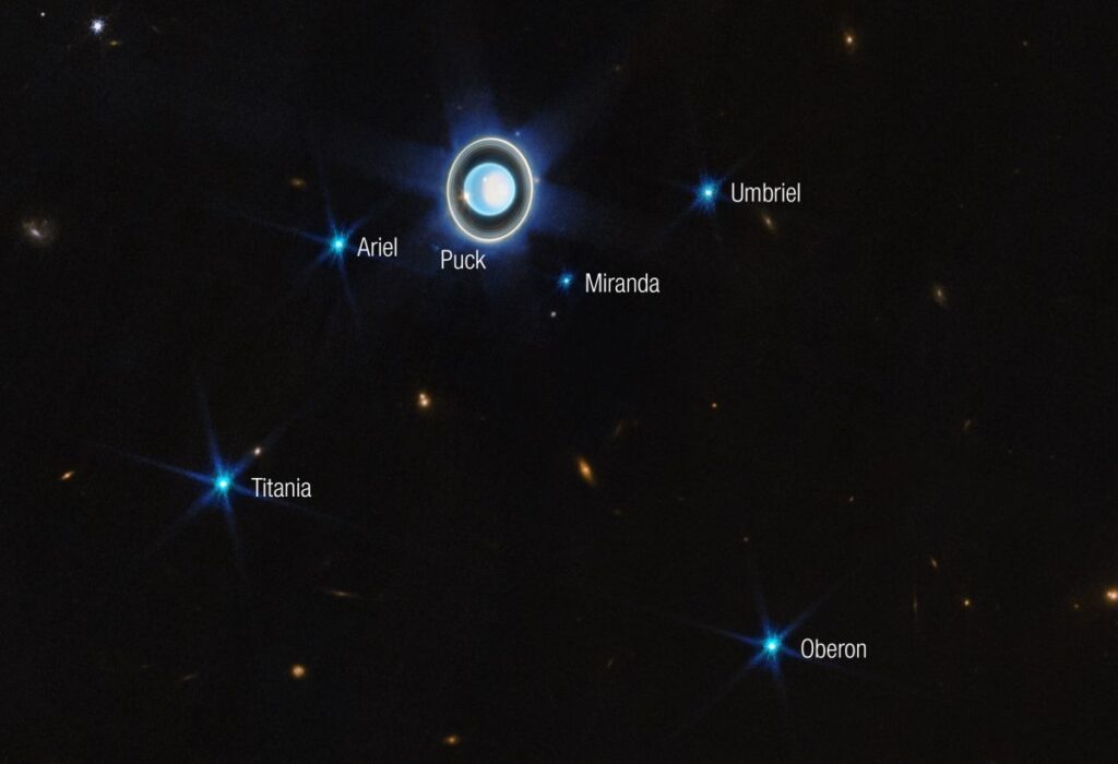 uranus moons jwst