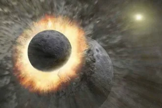 تئیا زمین را کوبید تا راه را برای تولد زندگی هموار کند