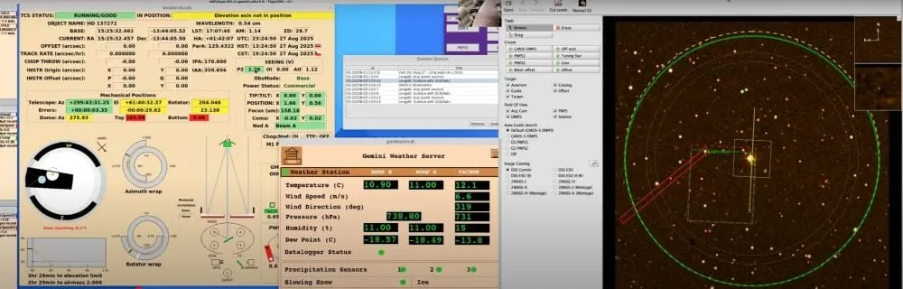 Gemini South Session Screens 202