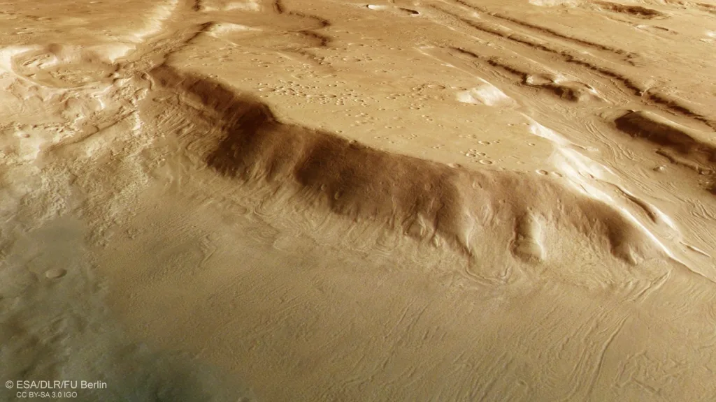 Bird s eye view of Coloe Fossae