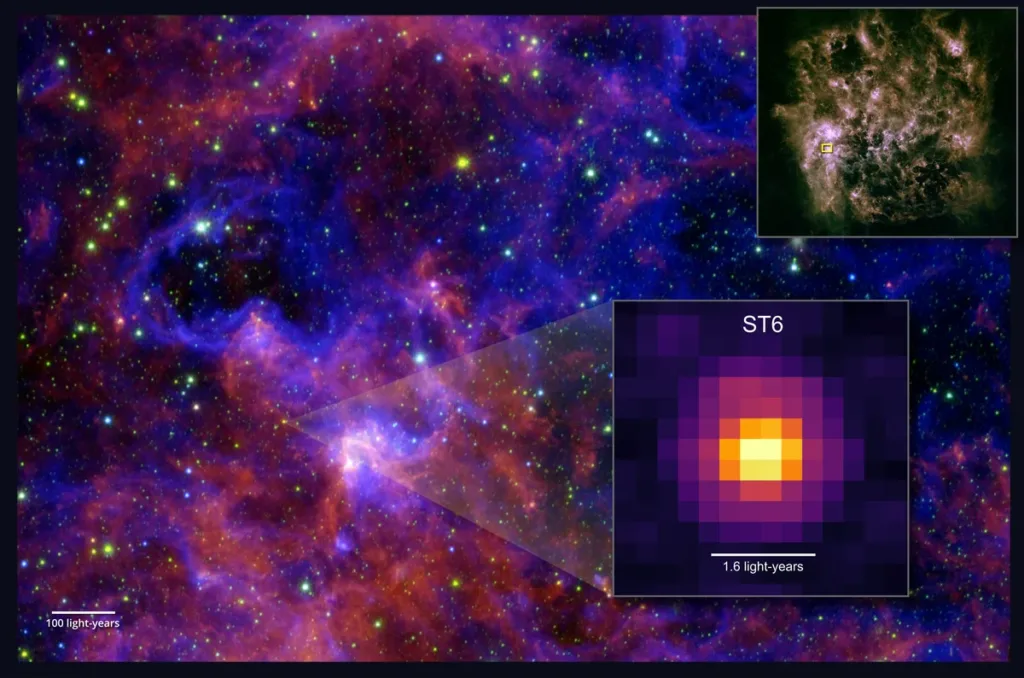 st6 complex organic molecules large magellanic cloud l