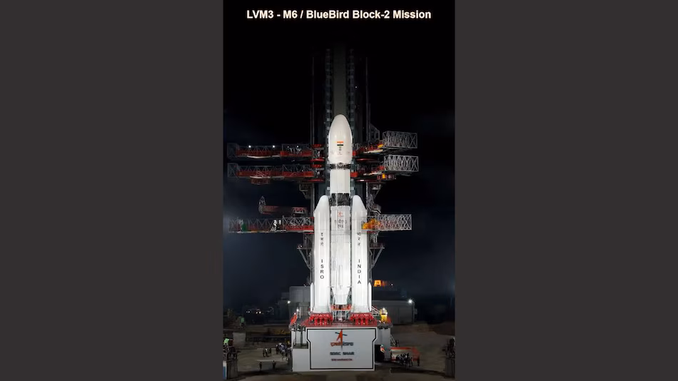 موشک LVM3 سازمان تحقیقات فضایی هند (ISRO) با موفقیت ماهواره آمریکایی BlueBird Block-2 را به فضا پرتاب کرد