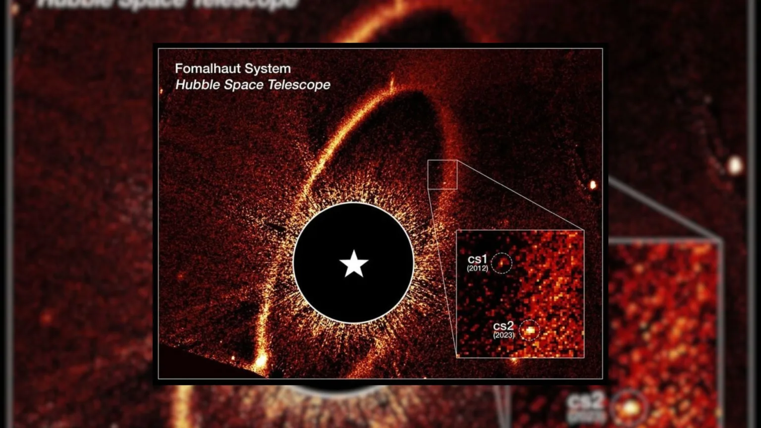 هابل از تصادفهای کیهانی ویرانگر در سامانه فُمالهوت پرده برداشت