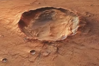 آژانس فضایی اروپا (ESA) دهانه‌ای به اندازه یک شهر به نام «پروانه کیهانی» را در مریخ کشف کرد که حاوی نشانه‌هایی از آب باستانی است