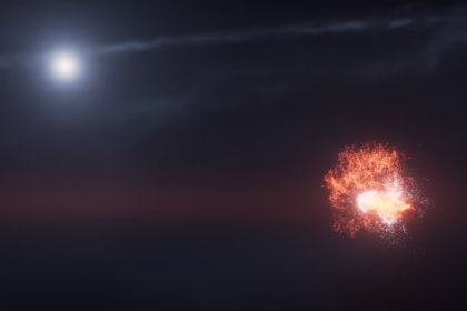 هابل برخورد نادری را در منظومه سیاره‌ای نزدیک ثبت کرد و تشکیل خشونت‌آمیز سیارات را آشکار ساخت