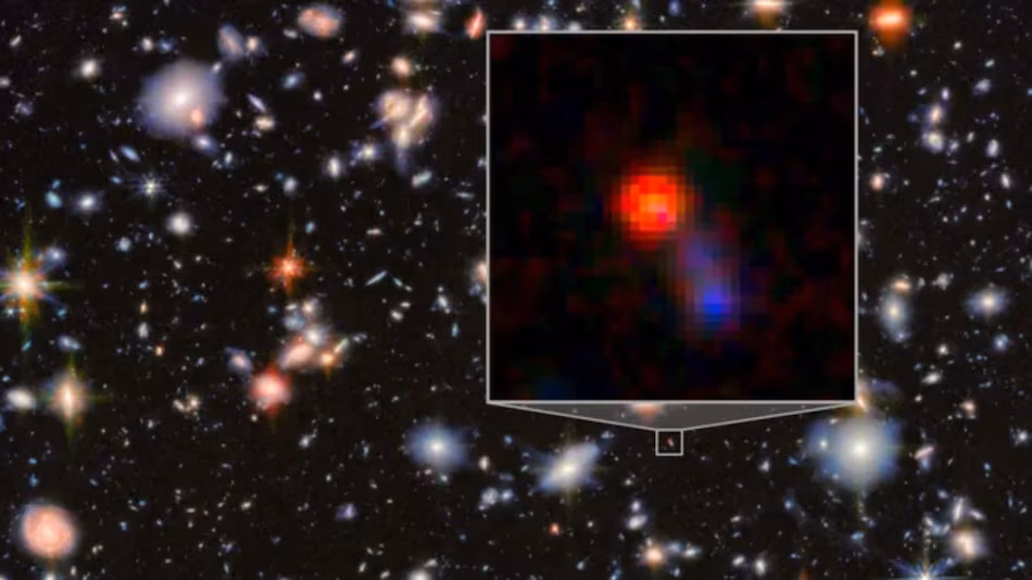 تلسکوپ جیمز وب ناسا، سامانه ستارهای «جکیل و هاید» را که یک سیاهچاله کلانجرم را پنهان کرده است، آشکار کرد