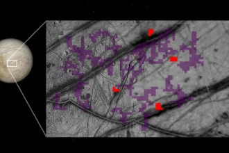 ردپای آمونیاک در ترک‌های سطح قمر اروپا شناسایی شد