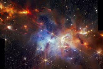 جیمز وب، ستاره جوانی را در حال پختن کریستال برای سیارات آینده تماشا می‌کند