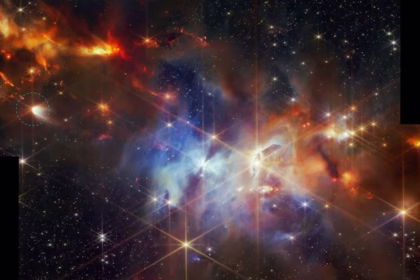 جیمز وب، ستاره جوانی را در حال پختن کریستال برای سیارات آینده تماشا می‌کند