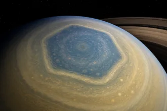 saturn north polar hexagon