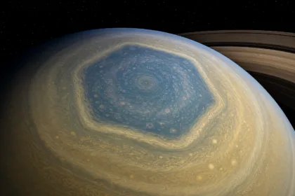 saturn north polar hexagon