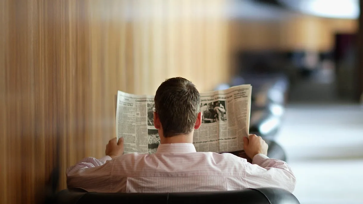 ReadingNewspaper