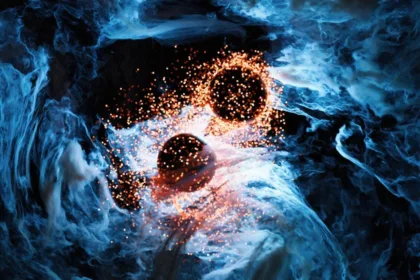 TwoParticlesInBlueMedium