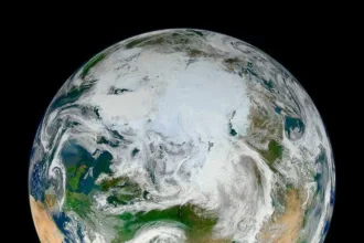 nasa arctic polar view suomi npp 2012