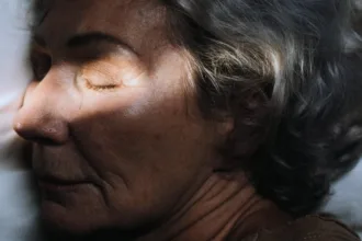 older woman deep sleep